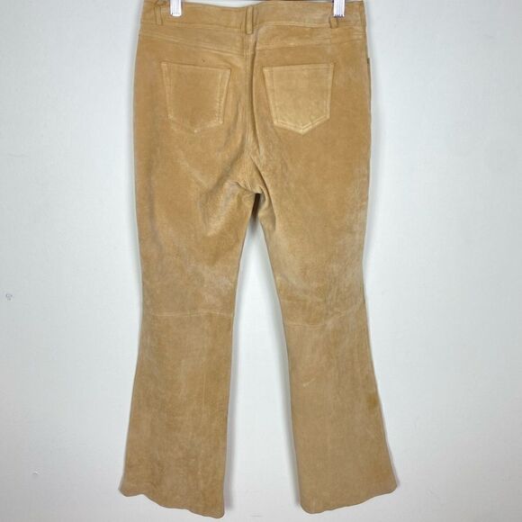 Margaret Godfrey Suede Wide Leg Pants - Picture 2 of 5